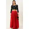 Charming Red Color Pure Cotton Designer Party Wear Lehenga Choli -2193137036