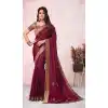 Dark Rani Pink Color Heavy Silk Weaving Work Office Wear Saree Blouse -2225137328