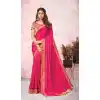 Pink Color Heavy Silk Weaving Work Office Wear Saree Blouse -2225137330