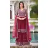 Pink Color Pure Georgette Heavy Designer Festive Wear Gharara Suit -2246137477