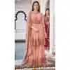 Peach Color Pure Georgette Heavy Designer Festive Wear Gharara Suit -2246137480