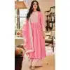 Pink Color Faux Georgette Pakistani Style Evening Wear Palazzo Suit -2247137483