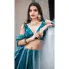 Rama Green Color Vaishali Silk Fantastic Designer Girls Lehenga Choli -2260137563