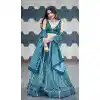 Rama Green Color Vaishali Silk Fantastic Designer Girls Lehenga Choli -2260137563