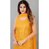 Yellow Color Georgette Plus Size Casual Wear Sharara Suit - 2489139581