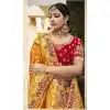 Amazing Multi Color Silk Designer Wedding Wear Lehenga Choli - 2493139593
