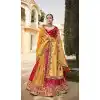 Amazing Multi Color Silk Designer Wedding Wear Lehenga Choli - 2493139593
