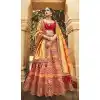 Brilliant Multi Color Silk Designer Wedding Wear Lehenga Choli - 2493139596