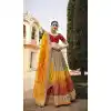 Stunning Multi Color Silk Designer Wedding Wear Lehenga Choli - 2493139601