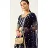 Deep Blue Color Art silk Designer Party Wear Lehenga Choli - 2501139735