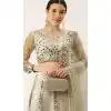 Silver Color Net Designer Party Wear Lehenga Choli - 2501139736