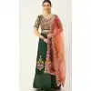 Deep Green Color Art silk Designer Party Wear Lehenga Choli - 2501139745