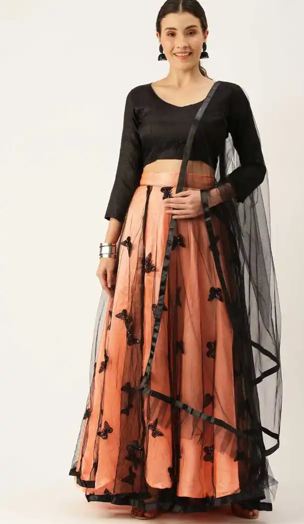 Sizzling Multi Color Net Casual Wedding Wear Lehenga Choli - 2501139755