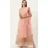 Baby Pink Color Net Casual Wedding Wear Lehenga Choli - 2504139769