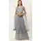 Ash Gray Color Net Designer Party Wear Lehenga Choli - 2504139772
