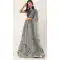 Grey Color Net Designer Party Wear Lehenga Choli - 2504139778