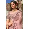 Baby Pink Color Bridal Net Designer Bridal Wedding Wear Lehenga Choli - 2621140778