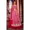 Hot Pink Color Net Designer Party Wear Plus Size Lehenga Choli - 2622140779