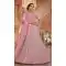 Baby Pink Color Georgette Designer Bridal Wedding Wear Lehenga Choli -2695141280