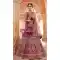 Fuchsia Color Velvet Designer Bridal Wedding Wear Lehenga Choli -2695141281