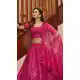 Deep Pink Color Art Silk Designer Wedding Bridal Wear Lehenga Choli - 2722141445