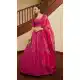 Deep Pink Color Art Silk Designer Wedding Bridal Wear Lehenga Choli - 2722141445