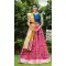 Blue Color Silk Designer Wedding Mehndi Wear Lehenga Choli - 1333129147