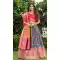 Brick Red Color Silk Designer Wedding Mehndi Wear Lehenga Choli - 1333129154