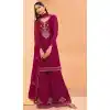 Pink Color Alizeh Pure Georgette Designer Party Wear Plus Size Sharara Suit - 2823142423