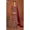Maroon Color Real Georgette Designer Wedding Wear Anarkali Suit - 2824142424
