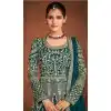 Sea Green Color Real Georgette Designer Wedding Wear Anarkali Suit - 2824142426
