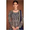 Royal Blue Color Real Georgette Designer Wedding Wear Anarkali Suit - 2824142428
