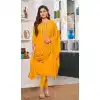 Mustard Color Heavy Georgette Casual Party Wear Churidar Salwar Suit -2923143219