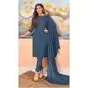 Blue Color Heavy Georgette Casual Party Wear Churidar Salwar Suit -2923143223