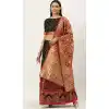 Smashy Black Red Color Jacquard Silk Traditional Wear Girls Lehenga Choli -2505139780