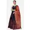 Beautiful Blue Red Color Jacquard Silk Traditional Wear Girls Lehenga Choli -2505139784