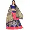 Charming Blue Pink Color Jacquard Silk Traditional Wear Girls Lehenga Choli -2505139798