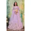Rose Pink Color Bridal Net Designer Wedding Wear Bridal Lehenga Choli -2940143310