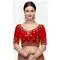 Adorable Red Color Velvet Designer Wedding Wear Women Lehenga Choli -2973143495
