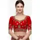 Mesmerizing Red Color Velvet Designer Wedding Wear Women Lehenga Choli -2973143497