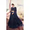 Navy Blue Color Soft Net Designer Wedding Mehendi Wear Lehenga Choli -2981143567