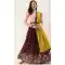 Exotic Wine Color Georgette Traditional Party Wear Girls Choli Skirt -2986143596
