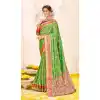 Elegant Green Color Silk Traditional Party Wear Women Saree Blouse -3036144077