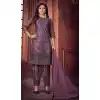 Wine Color Heavy Net Party Wear Pakistani Salwar Kameez -3019143950