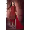 Dark Red Color Heavy Net Party Wear Pakistani Salwar Kameez -3019143953