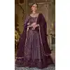 Purple Color Pure Georgette Designer Party Wear Plus Size Lehenga Choli -3101144505