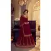 Maroon Color Georgette Designer Party Wear Lehenga Style Suit- 3109144563