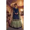 Royal Blue Color Georgette Designer Party Wear Lehenga Style Suit- 3109144567