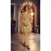Creme Color Georgette Designer Party Wear Lehenga Style Suit- 3109144568