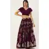 Purple Color Georgette Fancy Party Wear Stylish Girls Lehenga Choli -3190145068